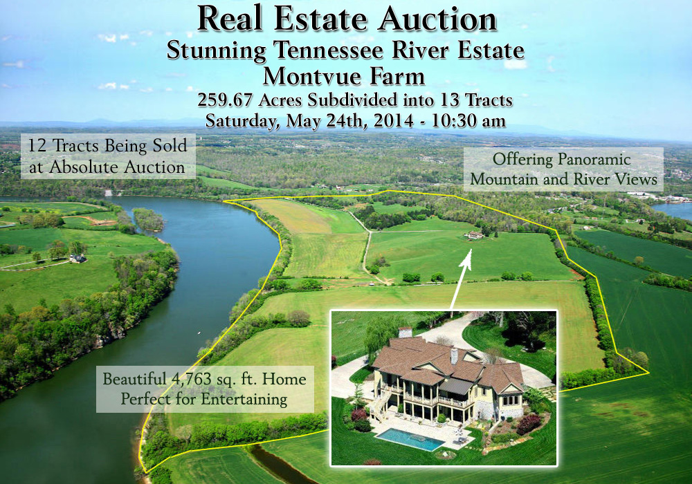 Montvue Farm A Stunning Estate on the Tennessee River at Auction